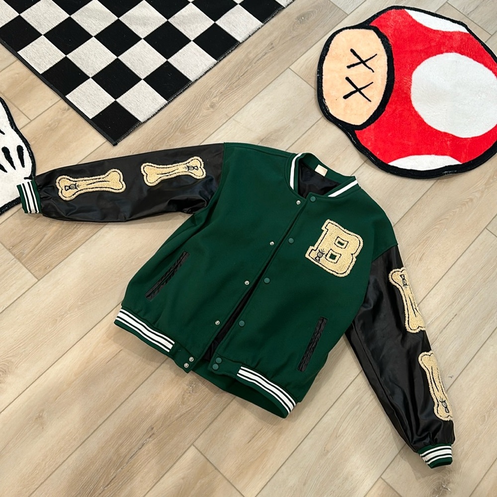 Green and black jacket